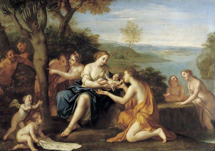 De geboorte van Adonis, Marcantonio Franceschini, 1690