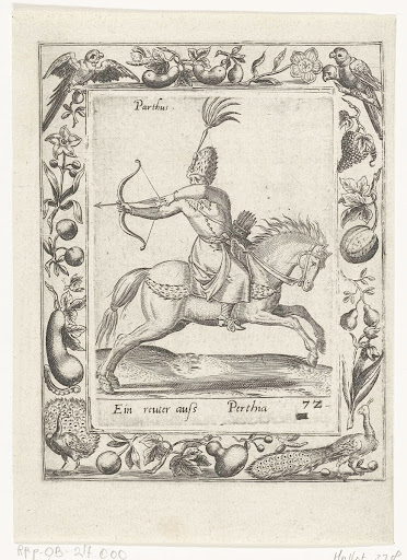 Parthische ruiter van Abraham de Bruyn